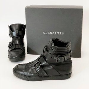 AllSaints K80 Sneaker Black Leather Hi-Top